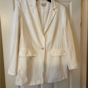 LOFT Women's Cream Blazer